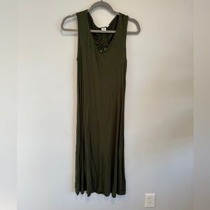 GAP Khaki Green Gathered Top